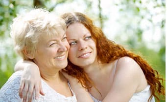 Senior with Daughter